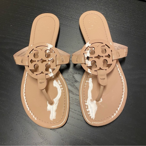 Tory Burch Miller Patent Sandal, Size 6 - Picture 2 of 5